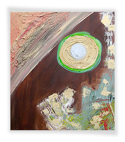 Gemälde, Acryl mit Quarzsand auf Leinwand. 50 x 60 x 2 cm